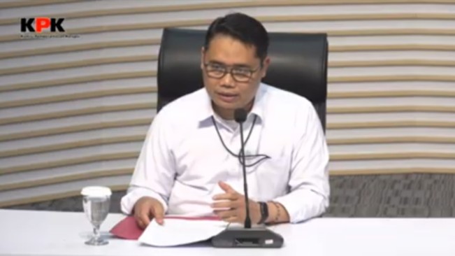 Plt Deputi Penindakan KPK Asep Guntur Rahayu. [YouTube KPK]
